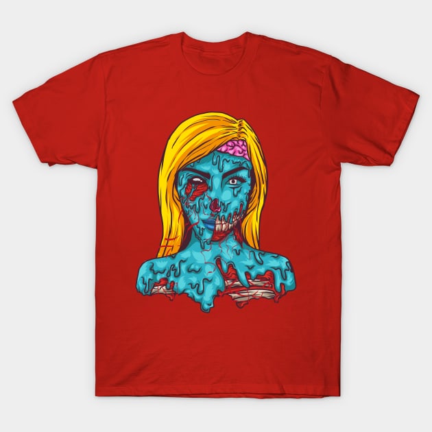 melted zombie skin T-Shirt by vaktorex